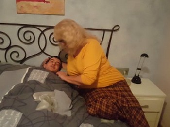 Mrs. Fina Wakes the Boy Toy Up with Sweet Tenderness. It's Time for Breakfast!!!