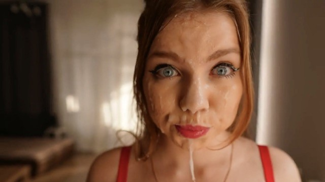 This Is Record Sperm on Face! My Stepsister Was Interfering with My Play