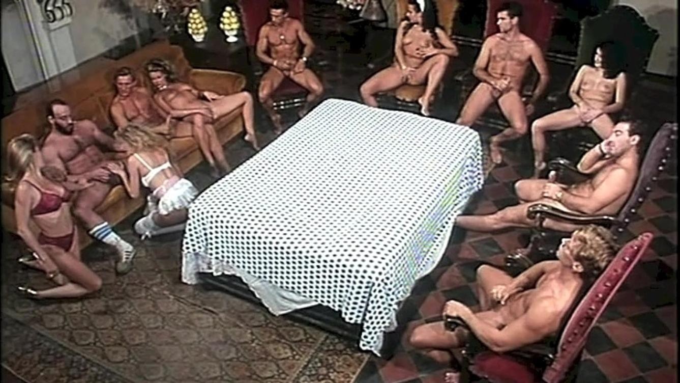 Italian Orgy Around the Table