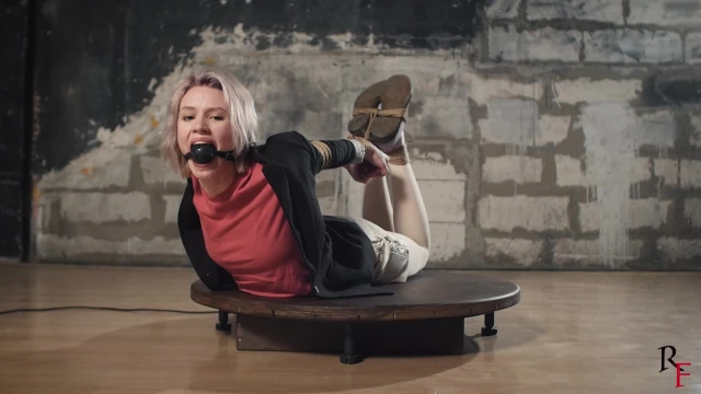 Astrid Shows Her Flexibility in Hogtie