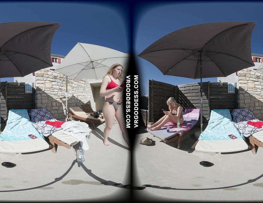 Poolside At A Italian Villa Masturbating Outdoors While Sunbathing