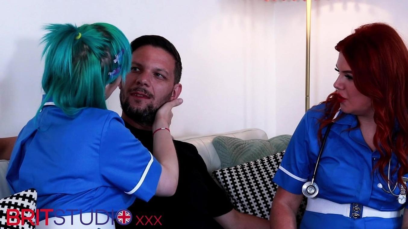 Two British Nurses Take It In Turns To Fuck Their Patient