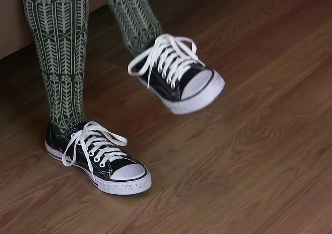 Altaira in Leggings and Sneakers