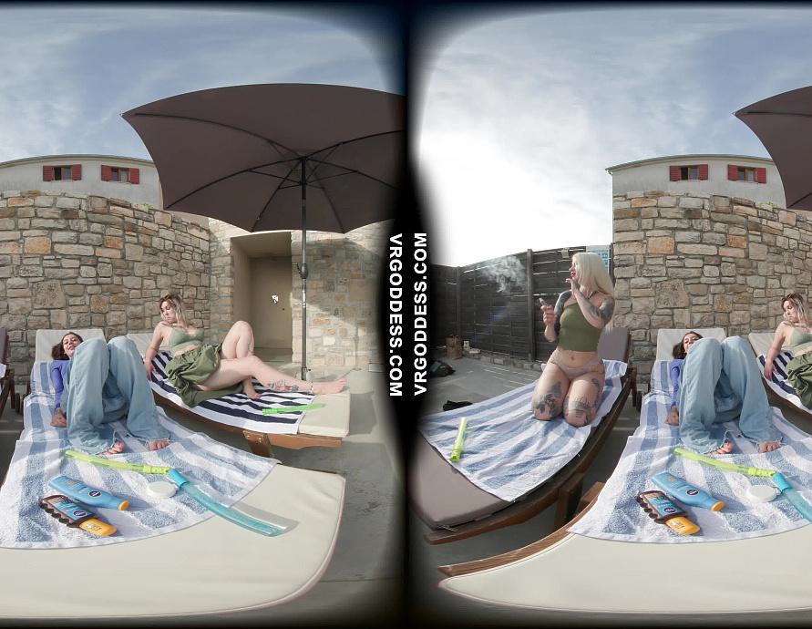 Naked Poolside At Italian Villa - Life Captured On Vacation With These Beauties Enjoying The Outdoor