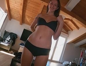 On Vacation with Rebeka Ruby Lucky Cameraman POV Blowjob