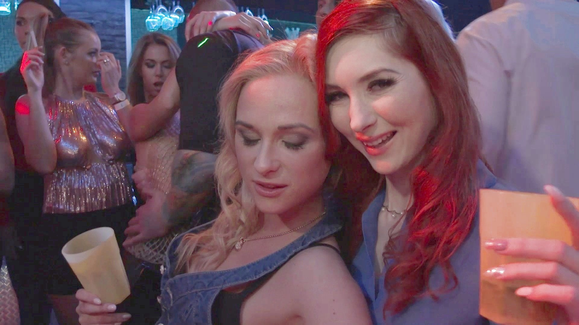The Hottest Pornstars in Europe Fuck All Night in Orgy Frenzy at Club