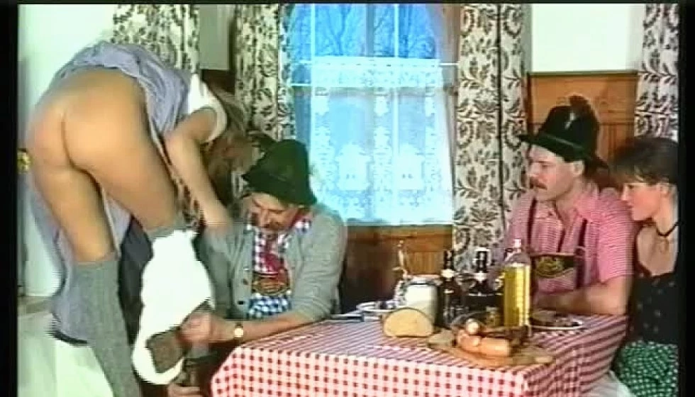 Women Stripping for Foursome