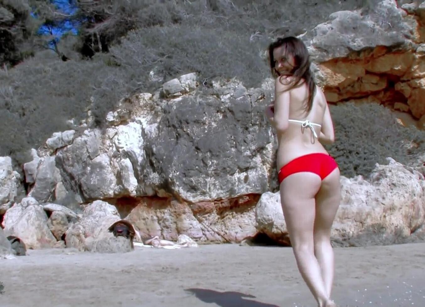 Spanish Pornstar Samia Duarte Fucking On A Public Beach