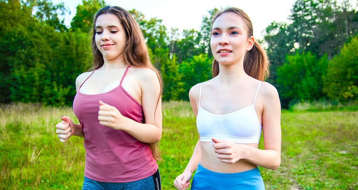Nicole And Molly Are Too Hot To Run