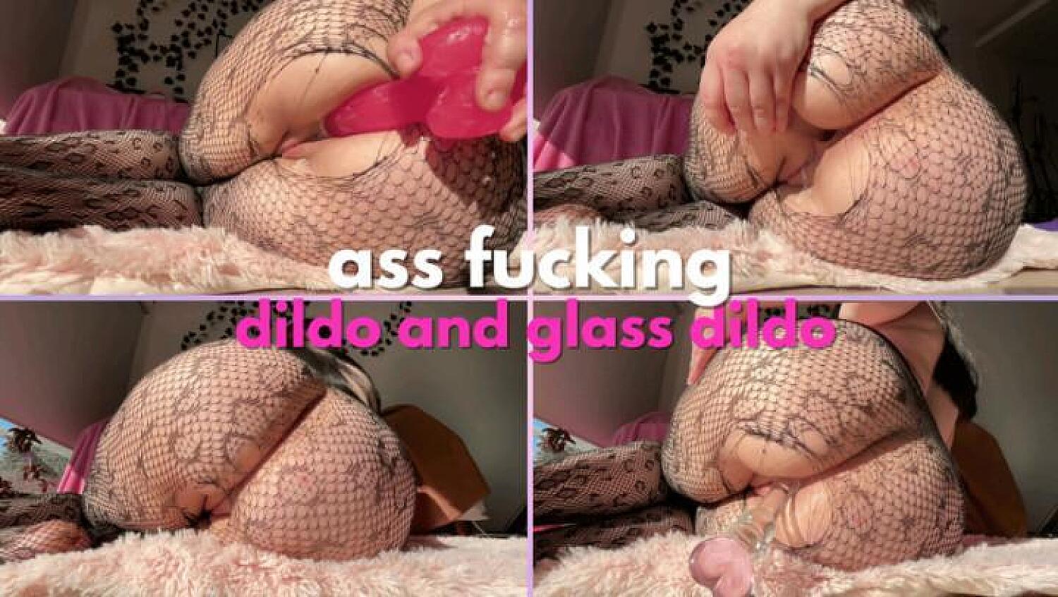 Anal Play Ass Fucking With Dildo And Glass Dildo