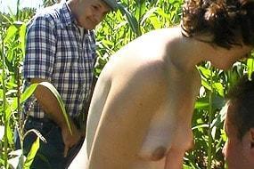 Old And Young Nature Threesome