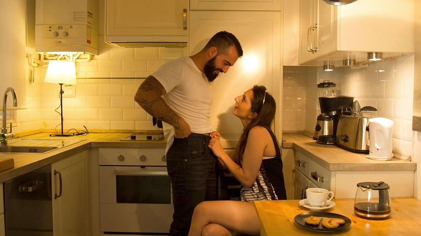 Jimena Lago Makes Love to Her Man in the Kitchen Against the Counter