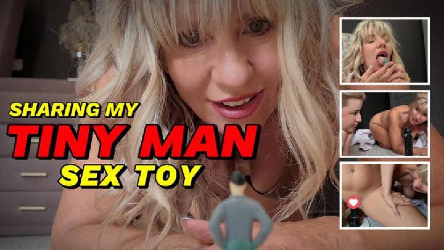Sharing My Tiny Man Sex Toy With Isla White