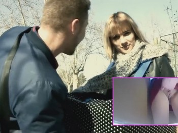 Vivi Goes Around Madrid College Looking for a Newbie to Fuck
