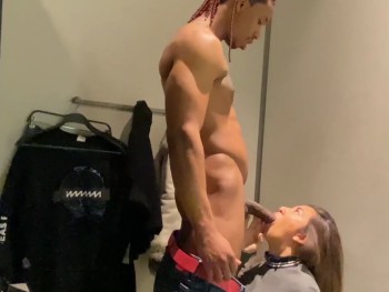 Shopping with Jesus Reyes. They Tease Each Other in the Changing Rooms and Once They Come Home... Big Cuban Dick