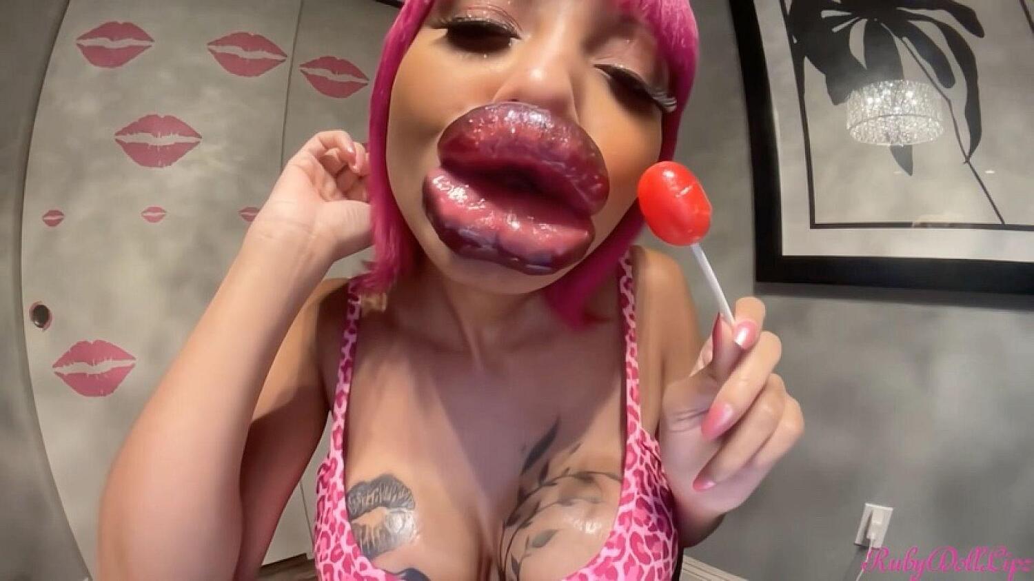 Freshly Injected Lips+Blow Pop #1