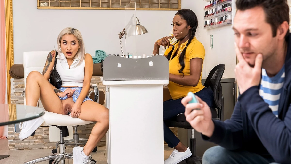 Sneaky Vibrator Leads to Salon Sex