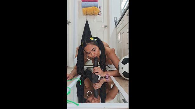I'm An Asian Tease, And My Black Dildo Gets All My Attention
