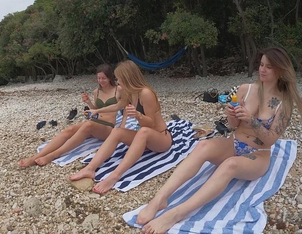 Hot Babes Naked On A Private Nude Beach Melonie Rebeka Ruby And Kristina
