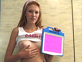 Katja Fondling Her Boobs