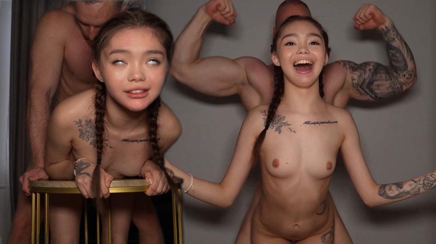 Kwini Kim: Asian Teen Destroyed By Gigachad