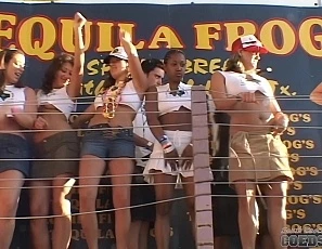 Mtv Spring Break Wet T\-Shirt Topless Girls Contest