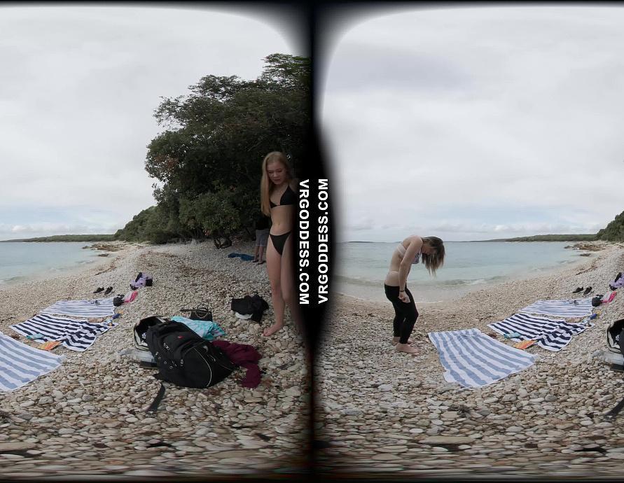 Three Extremely Attractive Models Emmux Rebeka Ruby and Kristina Full Day on Nude Italian Beach