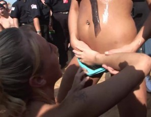 Spring Break Beach Party and Whipped Cream Contest