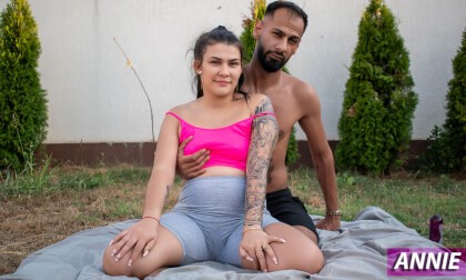 This Petite Brunette Wants Her Anal Hole Drilled and Filled with Cum