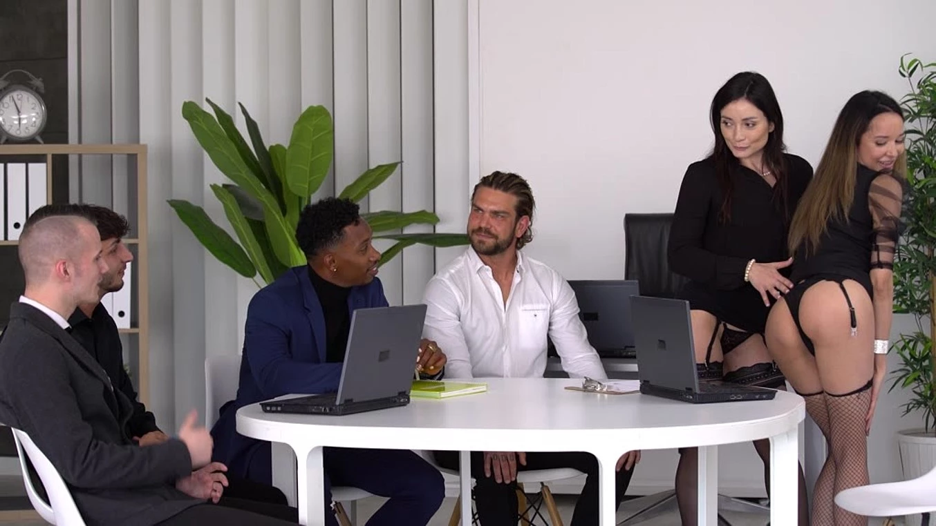 Hardcore DP Interracial Orgy with Slutty Spanish Real Estate Brokers Francys Belle and Valentina Bianco Gp1955