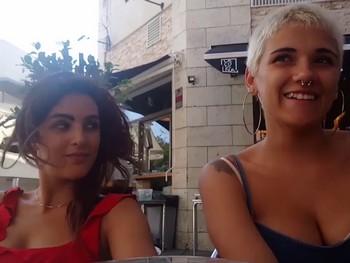 Vivi and Claudia Go Whoring Around the Sevilla Streets. They Parade Around the Triana Neighbourhood Looking for Dicks.