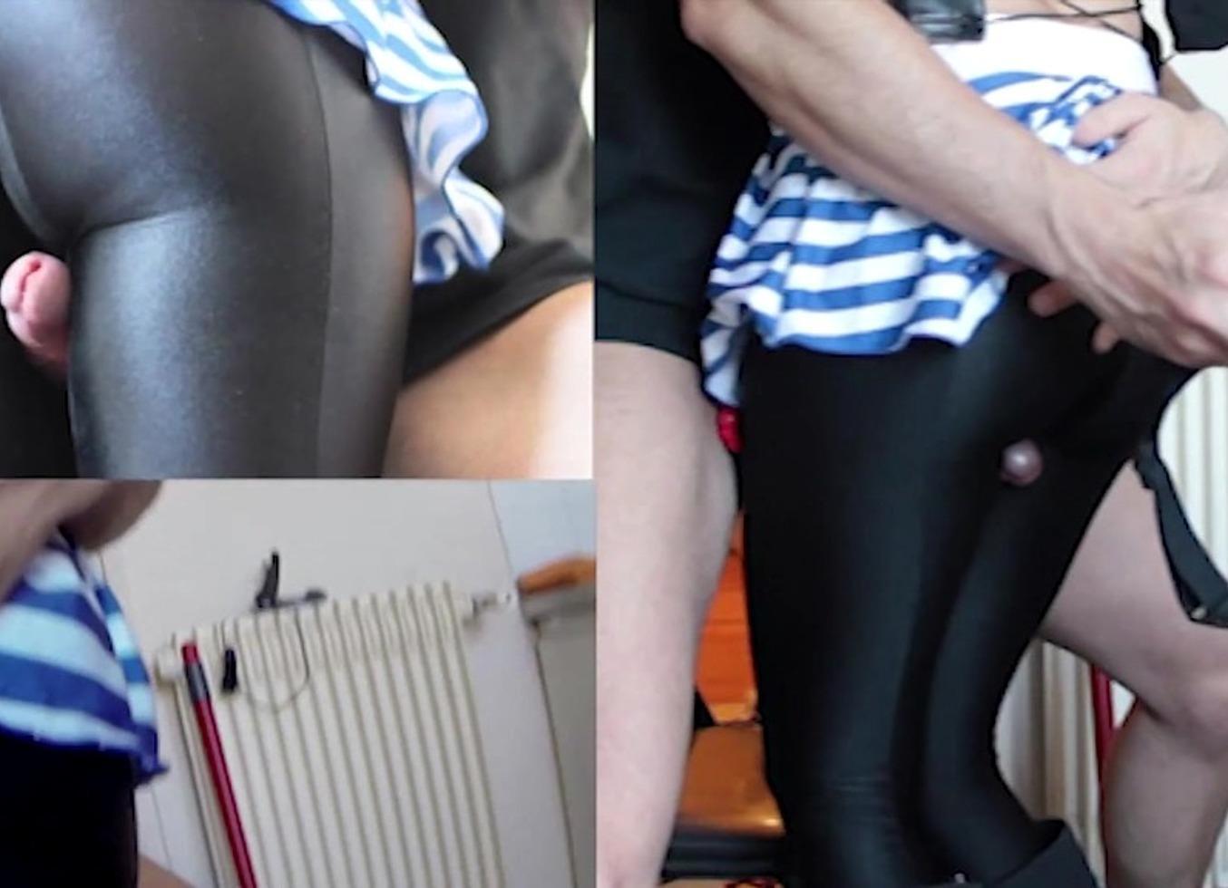 Nylonxtreme - Update #73 - Nylon Encasement Blowjob Satin Pantyhose