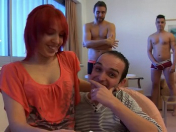 Wild First Anal Double Penetration! Pamela Gets, for the First Time, 2 Cocks Up Her Ass.