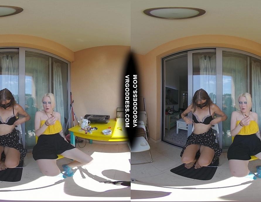 On Vacation with Hot Girls Deep Penetration with Huge Strapon Lesbian Fucking and Smoking