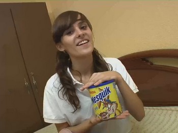 Ainara's First Double Penetration. Her First Threesome and a New Life As a Slut.
