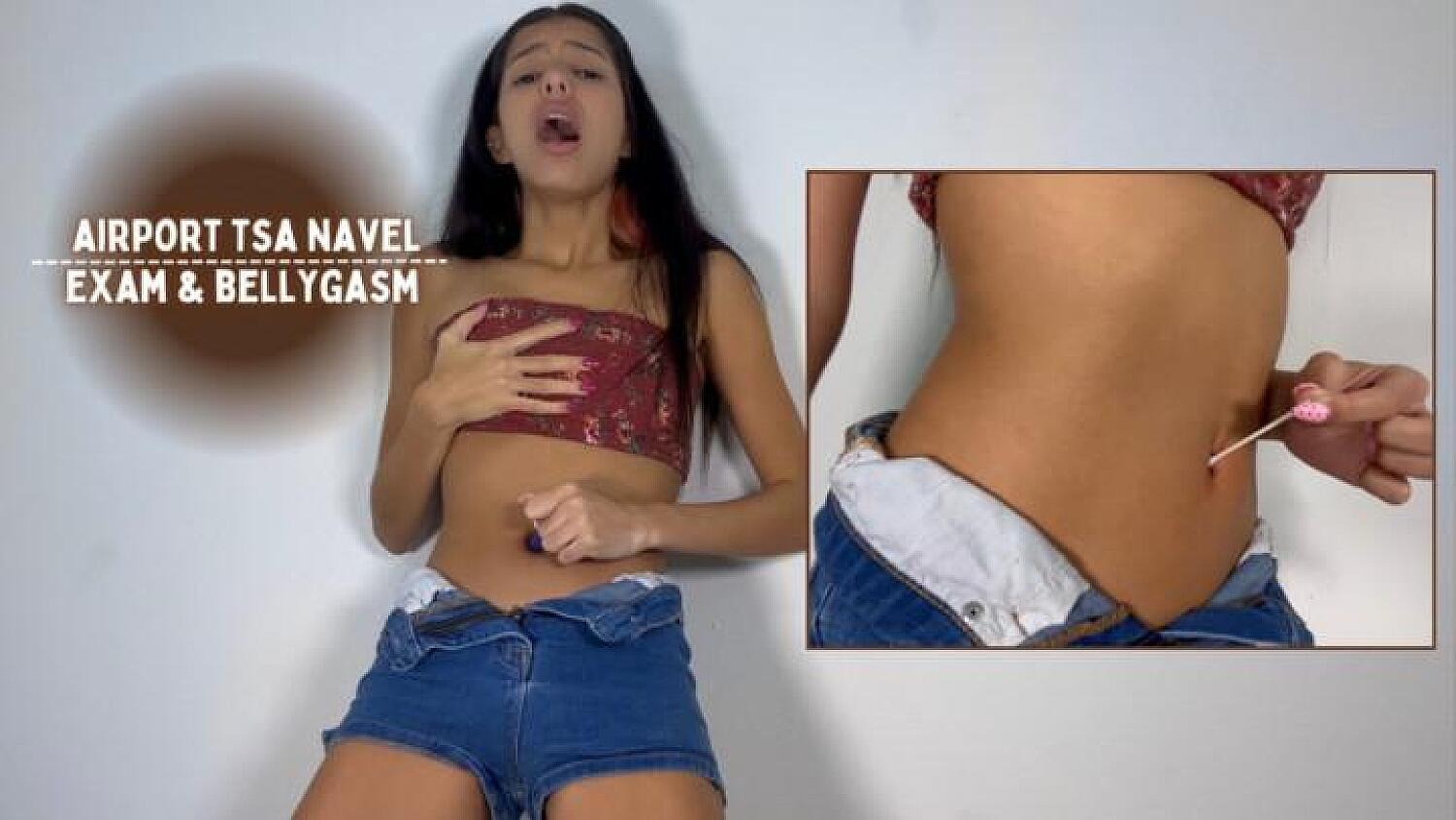 Aria Nicole Stopped By Tsa For Navel Examination 4k