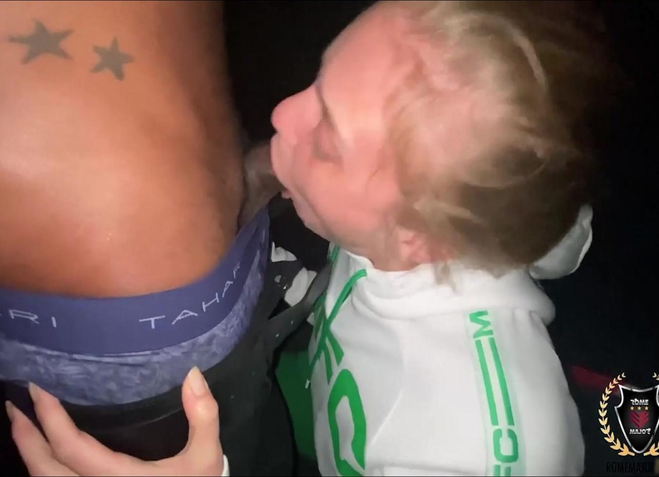 BBC Stud Rome Major Bangs Blonde Plump To Peachy's Mouth So Hard!