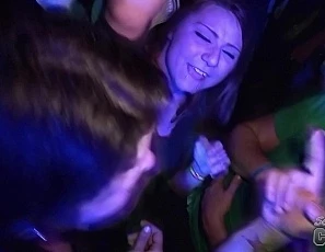 Night Out Clubbing Hot Florida Girls Dancing Upskirt Flashing Tits and Pussy in Back Room