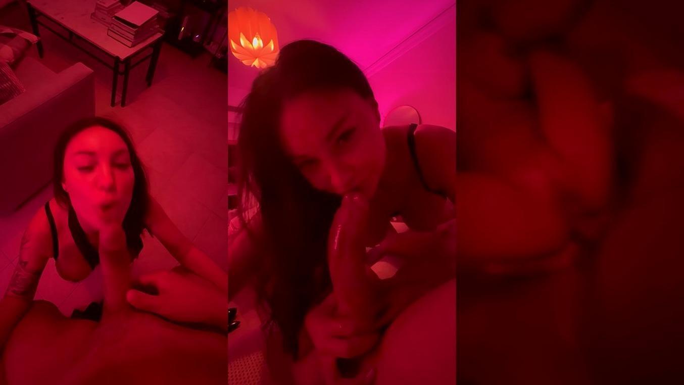 Monika Foxxx POV Homemade Brutal Anal Fuck, Deepthroat And Rimming In Neon Room