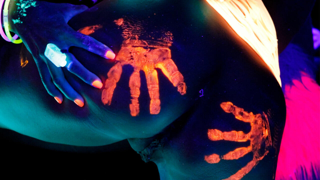 Black Light Rainy Night with Abigal Mac & Ava Addams