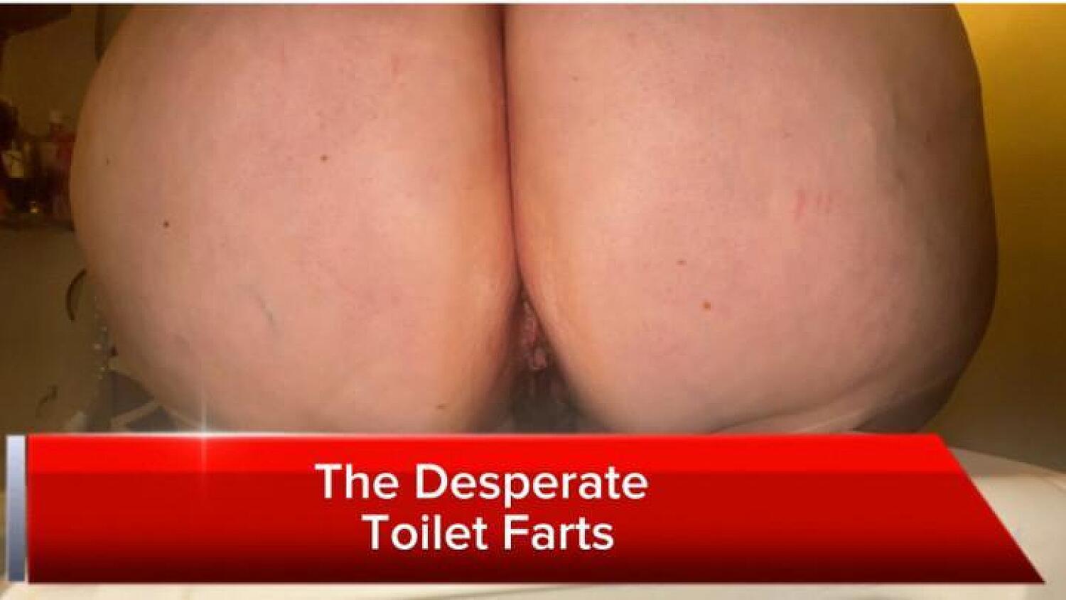 Desperate Toilet Farts: A Close View Of My Tight Asshole