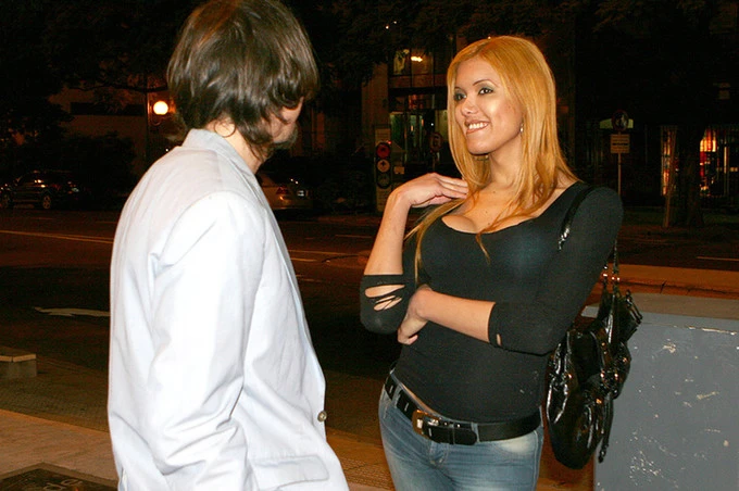 Sexy Ginger Danielle Has a Big Surprise in Her Jeans
