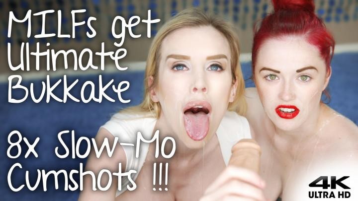 ManyVids – Roxy Cox And Jaye Rose – Desperate MILF Moms Do Bukkake For Cash