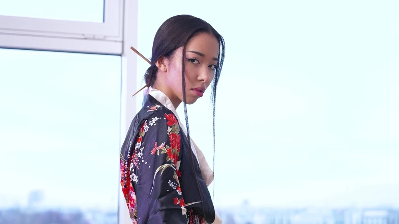 Skinny Samurai Dancer Lia Lin Takes a Hard Ass Pound Gp2339