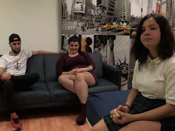 Introducing a 18Yo Schoolgirl Into Naughty Sex: a Cock Bigger Than Her and a Hardline Lesbian.