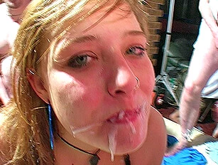Diana at the Amateur Cumshot Party