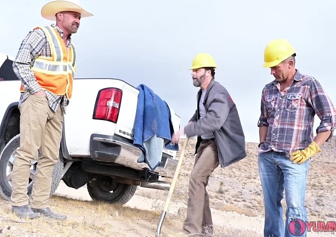 Ditch Diggers Give a Girl a Ride