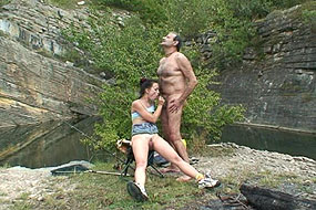 Blowjob in Outdoor Grandpalove