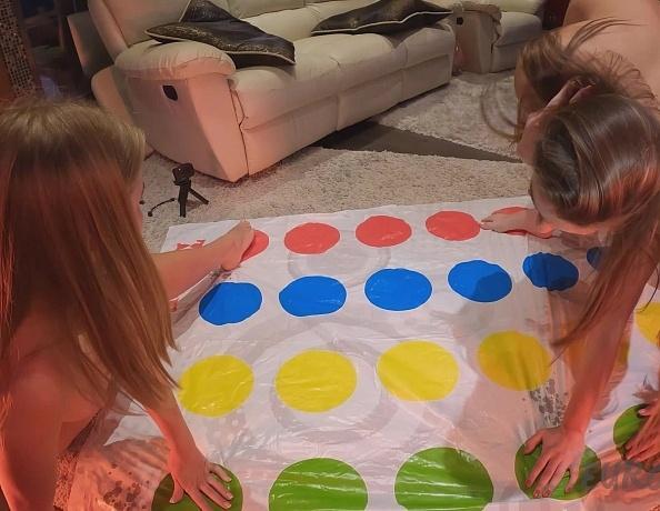 Late At Night Playing Naked Twister With Queen Kristina And Melonie