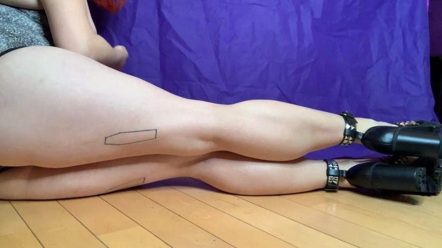 Jerk For My Calves In New Studded Heels